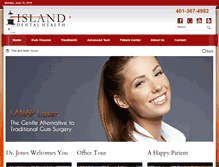 Tablet Screenshot of islanddentalhealth.com